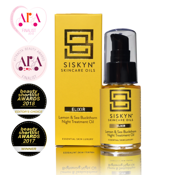 Elixir - Lemon & Sea Buckthorn Brightening Night Oil 30ml - Siskyn Skincare Oils