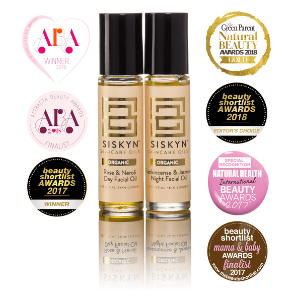 Face Oil Duo | Award Winning Siskyn Skincare | ROSE & NEROLI + FRANKINCENSE & JASMINE